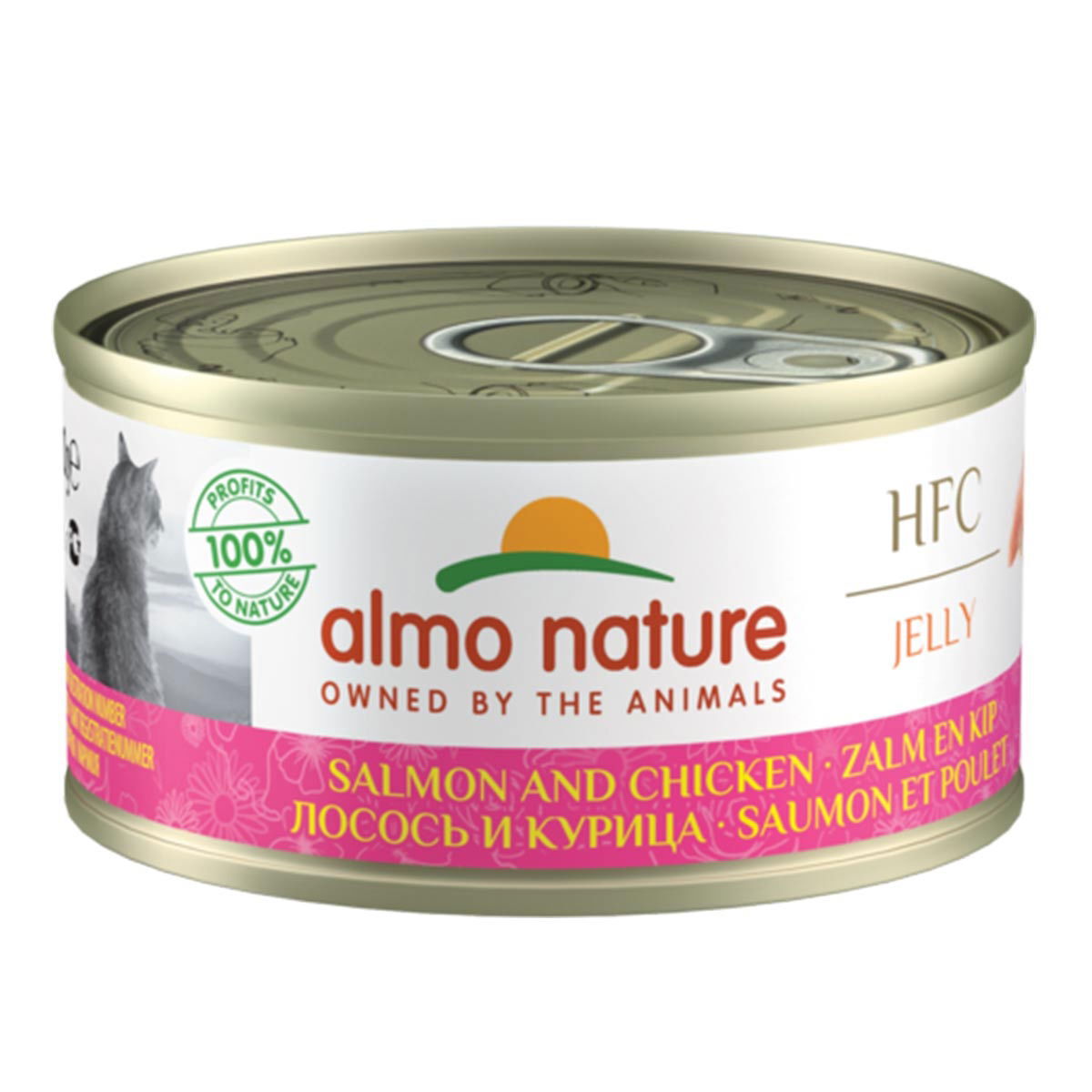 Almo Nature HFC hyytelössä, lohi ja kana70 g