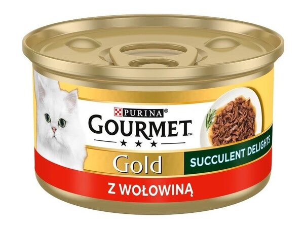 Purina Gourmet Gold Succulent Delights Beef 85 g