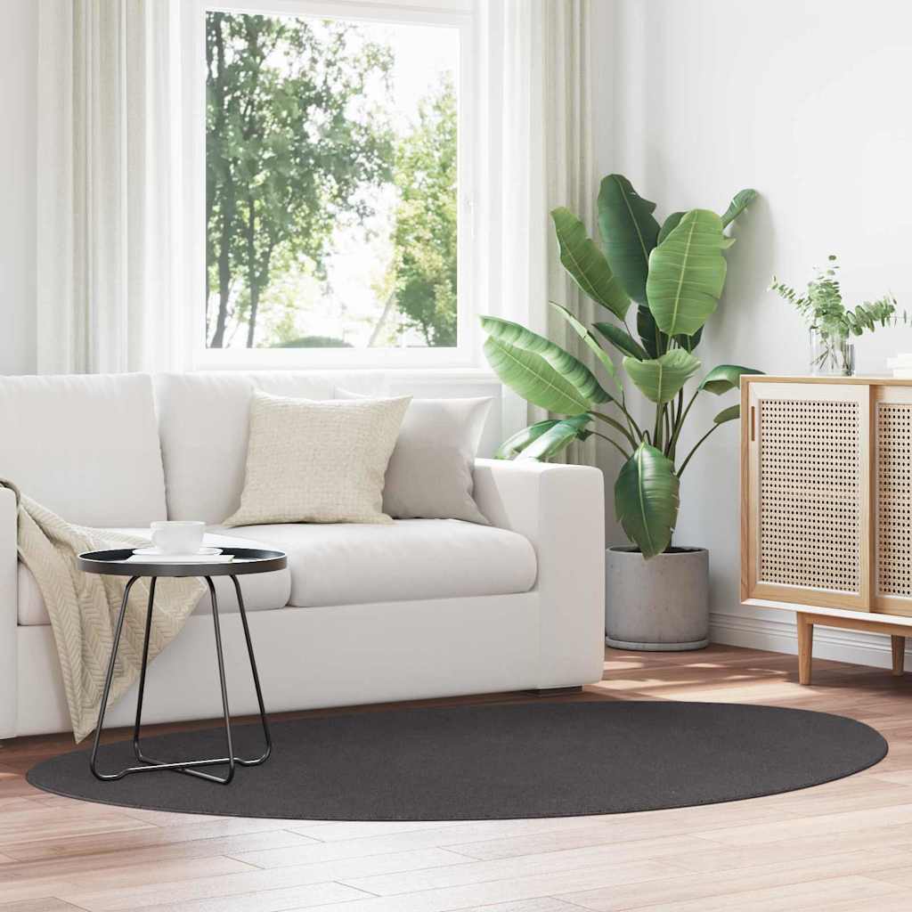 vidaXL Matto HUARTE Antrasiitti 140 x 200 cm Polyesteri