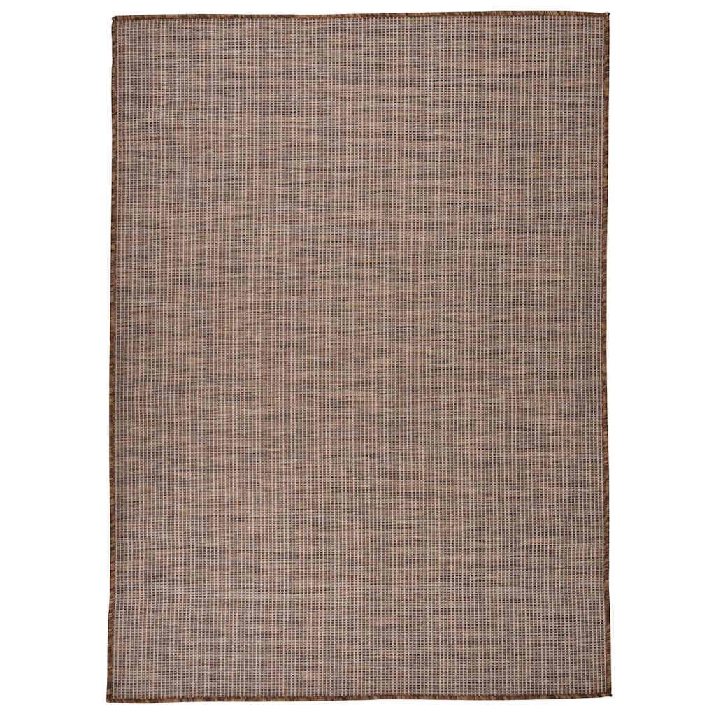 vidaXL Ulkomatto Flatweave 200x280 cm ruskea